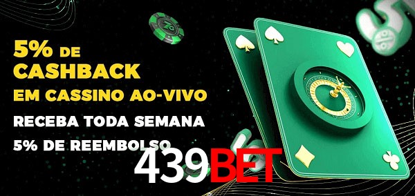 Promoções do cassino ao Vivo 439bet